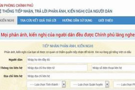 Hướng dẫn triển khai phần mềm tiếp nhận và trả lời phản ánh của tổ chức, cá nhân 