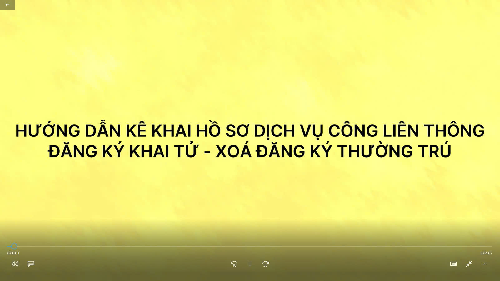Hướng dẫn kê khai hồ sơ dịch vụ công liên thông Đăng ký khai tử - Xóa đăng ký thường trú