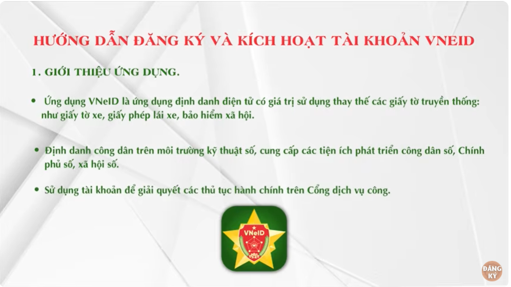 Hướng dẫn đăng ký, sử dụng VNeID 